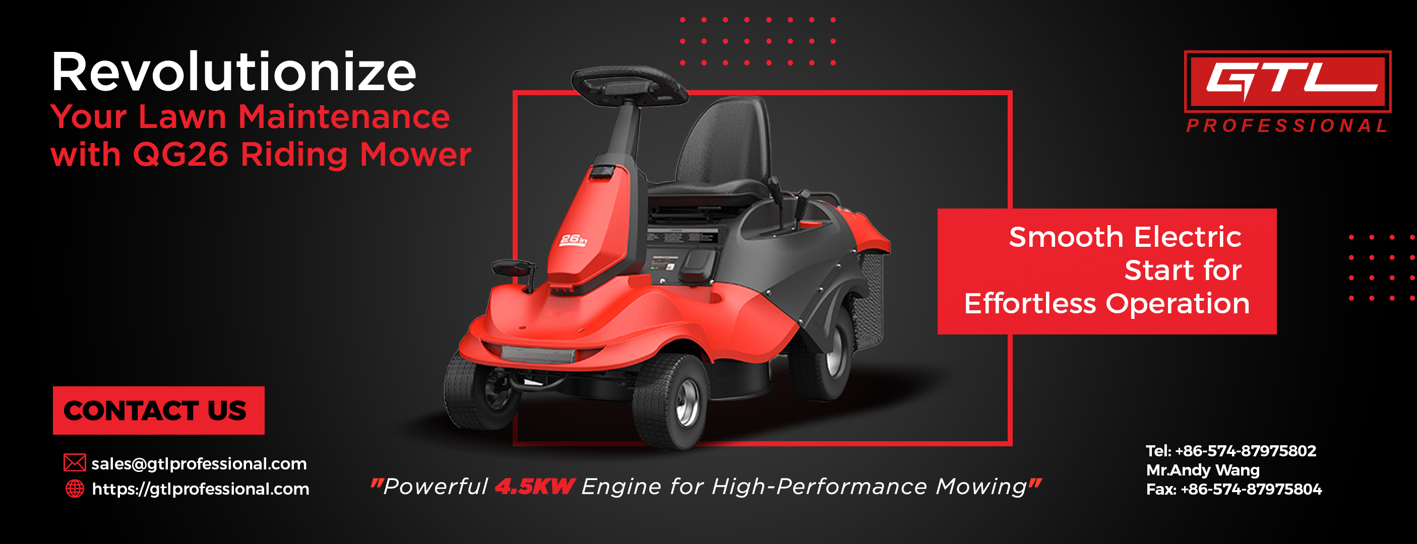 Revolutionize Your Lawn Maintenance with the QG26 Riding Mower